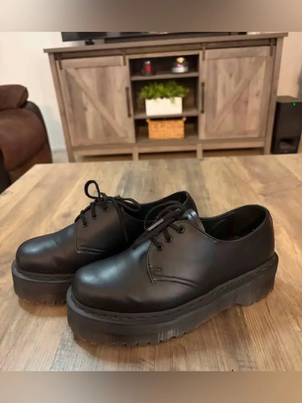 Dr. Martens Black Platform Shoes